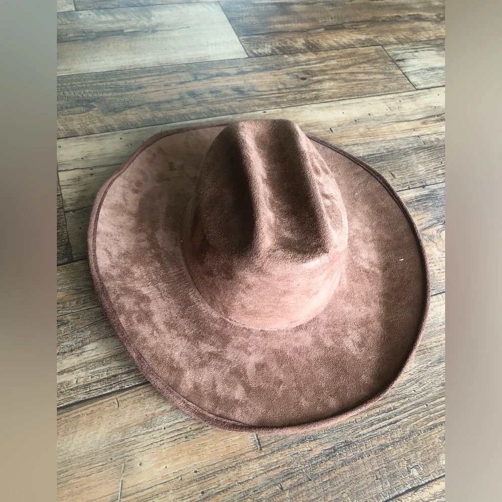 KINGSTONE Cowboy Hat Brown Felt Adult Size Large Made In Mexico Western Rodeo